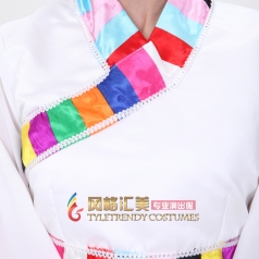 风格汇美 女士藏族舞蹈服装水袖服 民族舞台演出服 西藏表演服装