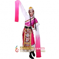 藏族服装 舞蹈演出服装女 舞蹈康定情歌民族舞蹈演出服装