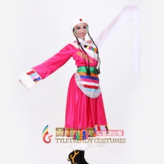 北京出售新款藏族舞蹈服装 女士演出服装 舞台服装民族舞蹈服