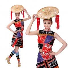 风格汇美 高原女人歌少数民族舞蹈舞台演出服装 出彝族舞蹈服