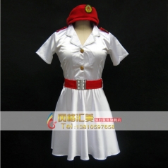 八一建军节演出服装白色女士服装
