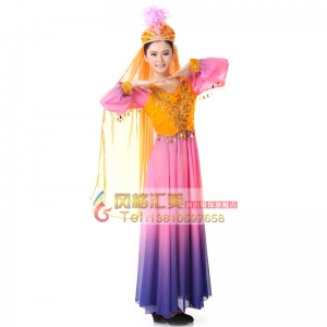 少数民族 新疆舞蹈服装 演出服装 民族服装 舞台服装女