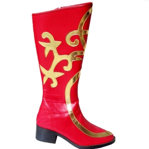 新款蒙古藏族靴 新疆舞蹈靴 皮革舞鞋 藏族手工靴 民族舞蹈靴子