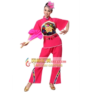风格汇美 秧歌演出服装二人转表演服女装 民族舞蹈服装舞台装