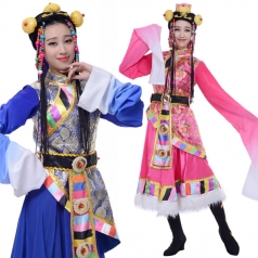 藏族舞蹈服装专业定制_风格汇美演出服饰