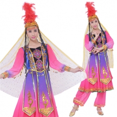 新疆舞蹈服装 维族舞蹈服装定制专家_风格汇美演出服饰