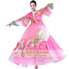 朝鲜舞蹈服装表演服定做厂家_风格汇美演出服饰