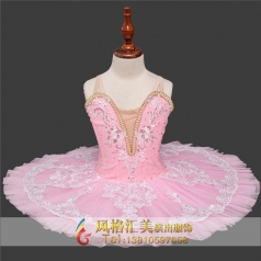女童粉色系儿童芭蕾舞蹈服装定制_风格汇美演出服饰