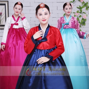 新款韩国韩服服装传统韩服演出服定制设计