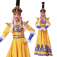 新款蒙古舞蹈服装定制内蒙舞服设计定制