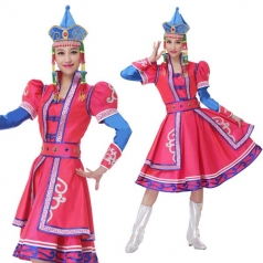 新款少数民族舞蹈服装蒙古舞服装舞台服定制