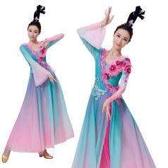 新款古典舞服装洛水伊人舞蹈演出服装定制设计厂家