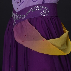 经典剧目《且看行云》舞蹈演出服装紫色艺考中国古韵舞台演出服装定制