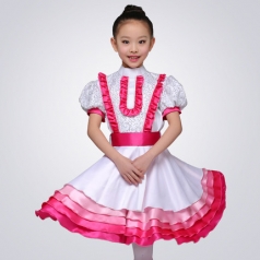 西式校园舞台演出服装女款合唱演出服装儿童合唱比赛服装定制