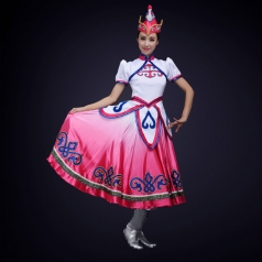 蒙古舞蹈演出服装定制新款民族舞蹈表演服装定制！