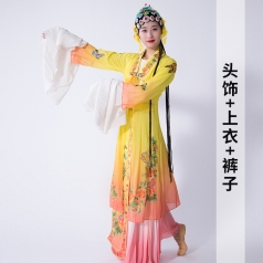 古典舞蹈演出服装青衣舞蹈表演服装中国风舞台演出服装定制！