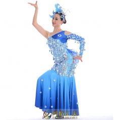 舞台演出服装民族表演服装定制新款傣族女款舞蹈表演服装定制