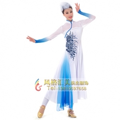 舞台舞蹈演出服装中国风飘逸舞蹈演出服装成人艺考舞蹈表演服装新款舞蹈服装定制！