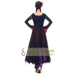 新疆花儿为什么这样红舞蹈服装女艺考维族舞蹈服新疆演出服饰定制