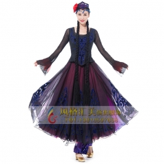 新疆花儿为什么这样红舞蹈服装女艺考维族舞蹈服新疆演出服饰定制